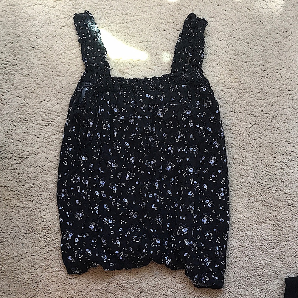 Junior Black and White floral pattern.